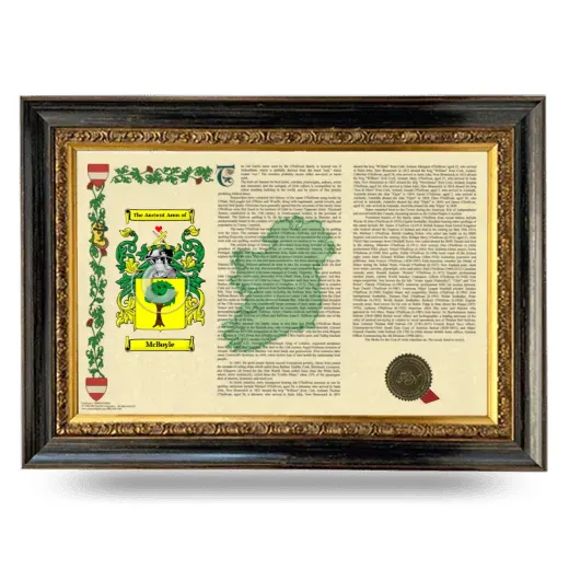 McBoyle Armorial Landscape Framed - Heirloom