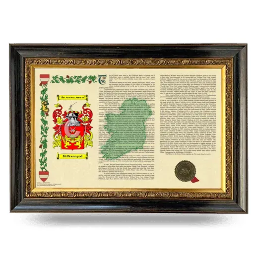 McBrannynd Armorial Landscape Framed - Heirloom