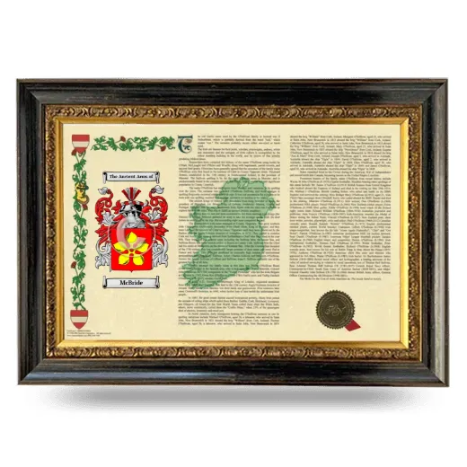 McBride Armorial Landscape Framed - Heirloom
