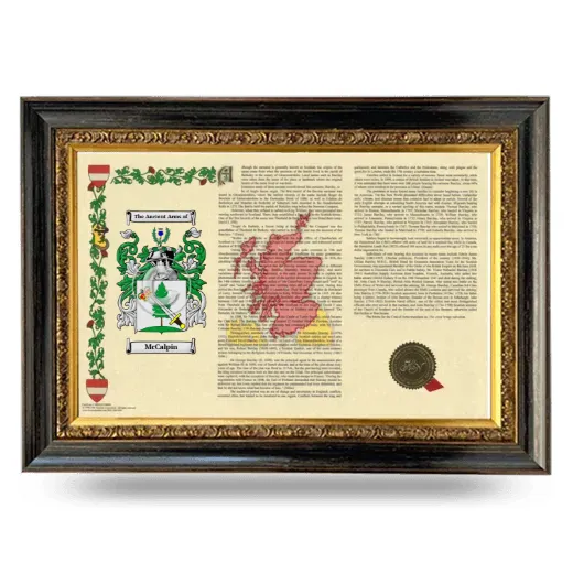 McCalpin Armorial Landscape Framed - Heirloom