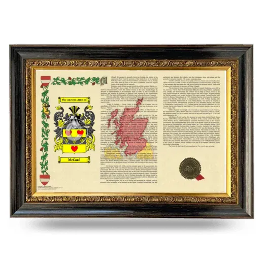 McCard Armorial Landscape Framed - Heirloom