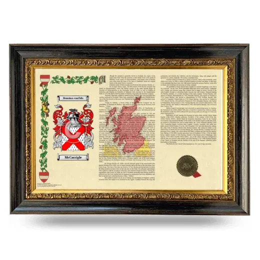 McCarrigle Armorial Landscape Framed - Heirloom