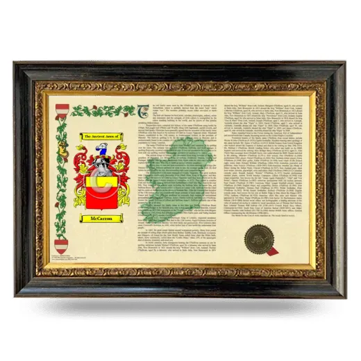 McCarron Armorial Landscape Framed - Heirloom