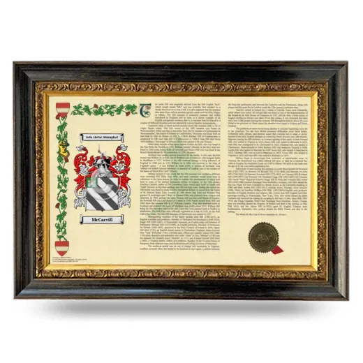 McCarvill Armorial Landscape Framed - Heirloom