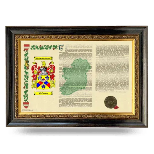 McCaskey Armorial Landscape Framed - Heirloom
