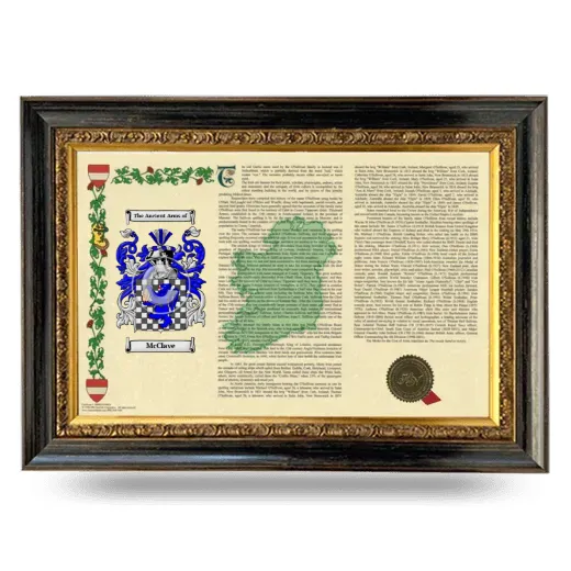 McClave Armorial Landscape Framed - Heirloom