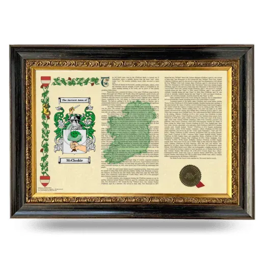 McCluskie Armorial Landscape Framed - Heirloom
