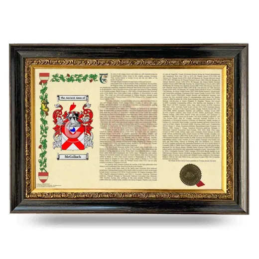McColloch Armorial Landscape Framed - Heirloom