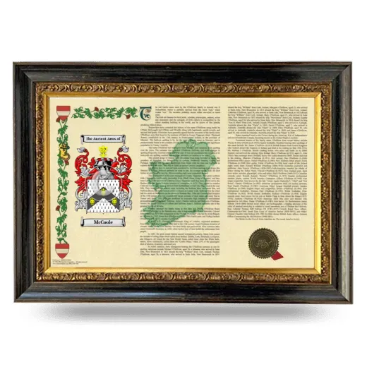 McCoole Armorial Landscape Framed - Heirloom