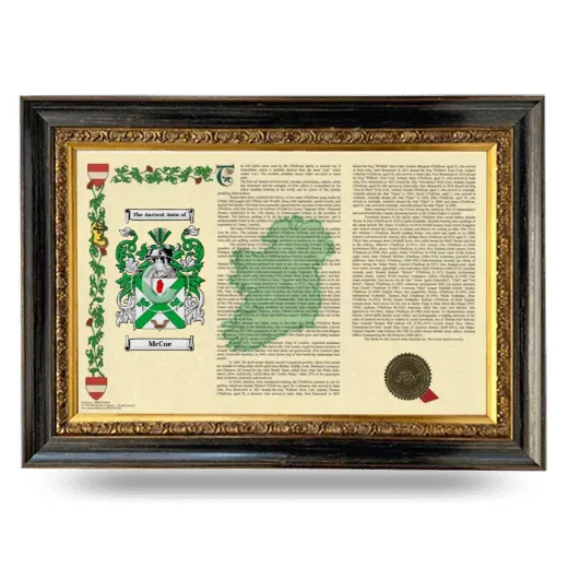 McCue Armorial Landscape Framed - Heirloom