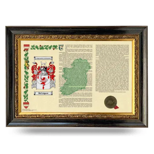 McCuigent Armorial Landscape Framed - Heirloom