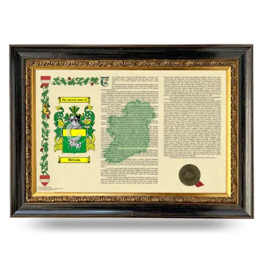 McCuin Armorial Landscape Framed - Heirloom