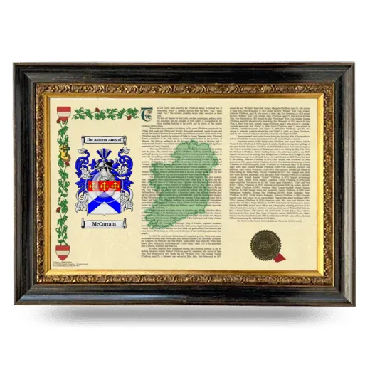 McCurtain Armorial Landscape Framed - Heirloom