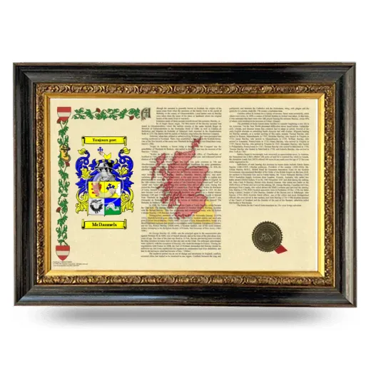 McDannels Armorial Landscape Framed - Heirloom