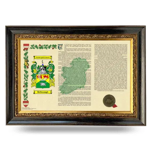 McDonough Armorial Landscape Framed - Heirloom