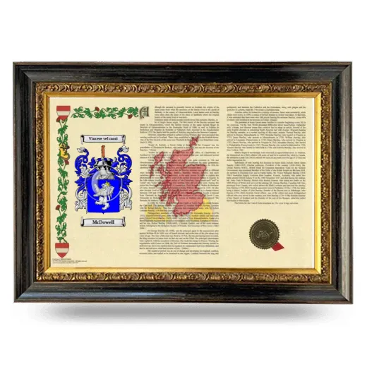 McDowell Armorial Landscape Framed - Heirloom