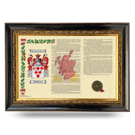 McElhatten Armorial Landscape Framed - Heirloom