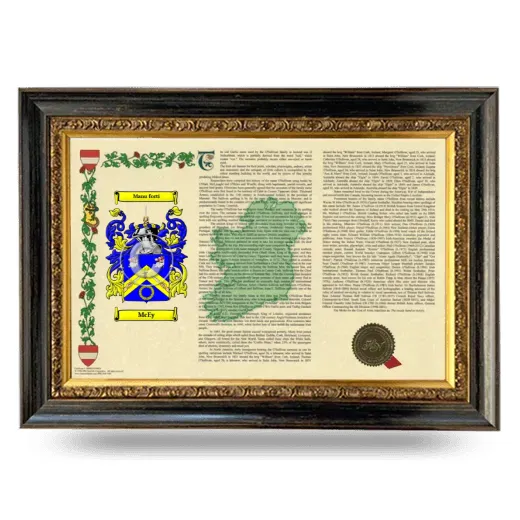 McEy Armorial Landscape Framed - Heirloom