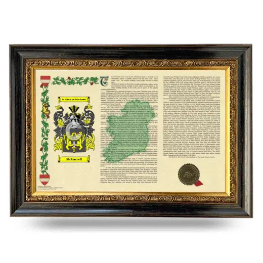 McGarrell Armorial Landscape Framed - Heirloom