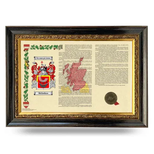 McGeehon Armorial Landscape Framed - Heirloom
