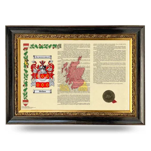 McGeer Armorial Landscape Framed - Heirloom