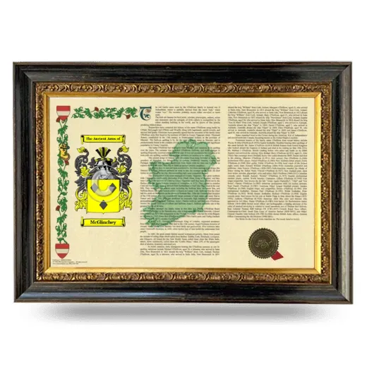 McGlinchey Armorial Landscape Framed - Heirloom