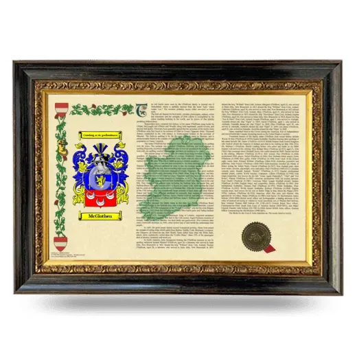 McGlothen Armorial Landscape Framed - Heirloom