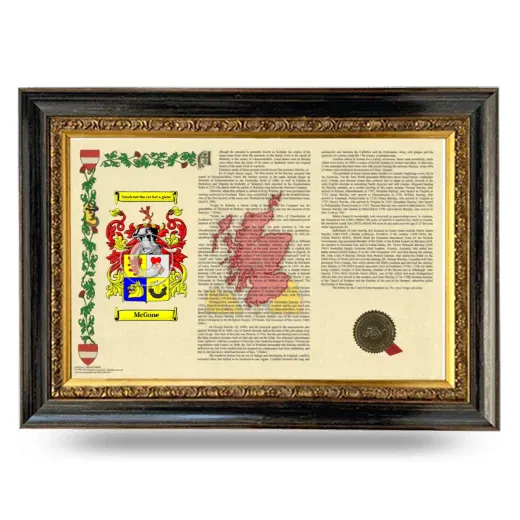 McGone Armorial Landscape Framed - Heirloom