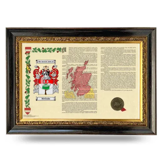 McGrain Armorial Landscape Framed - Heirloom