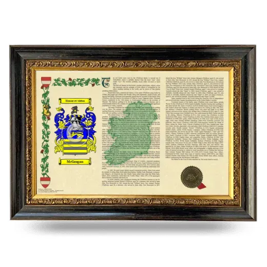 McGrogan Armorial Landscape Framed - Heirloom