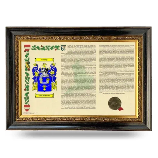 McKimmons Armorial Landscape Framed - Heirloom