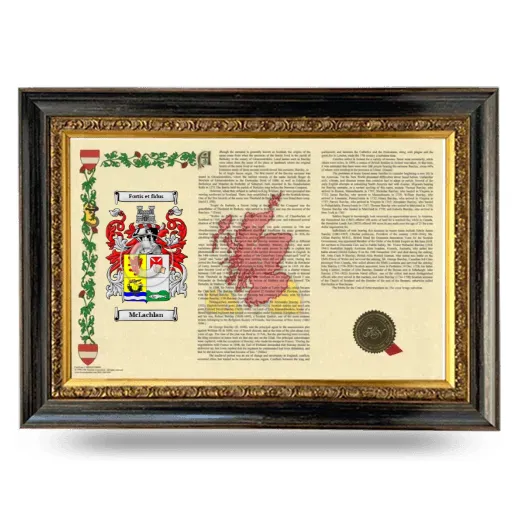 McLachlan Armorial Landscape Framed - Heirloom