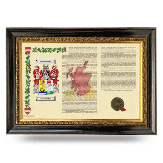 McLochlan Armorial Landscape Framed - Heirloom