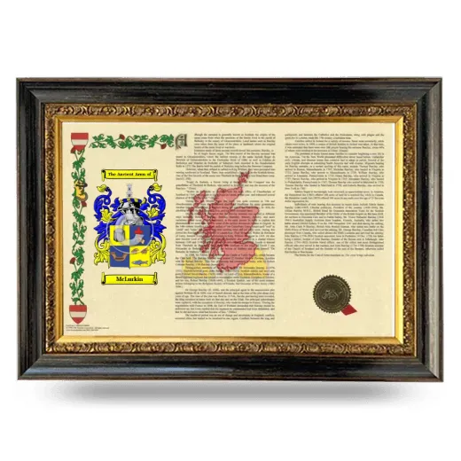 McLurkin Armorial Landscape Framed - Heirloom
