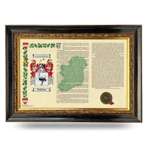 McMahon Armorial Landscape Framed - Heirloom