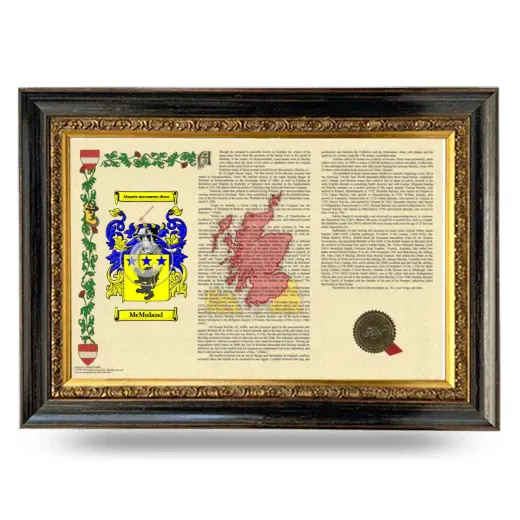 McMuland Armorial Landscape Framed - Heirloom