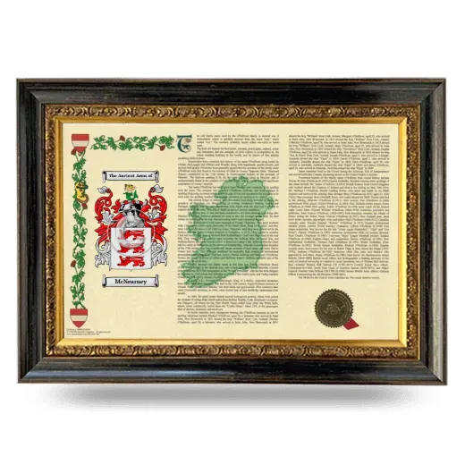 McNearney Armorial Landscape Framed - Heirloom