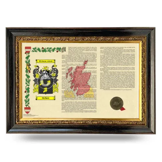 McNett Armorial Landscape Framed - Heirloom