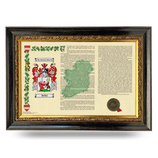 McNul Armorial Landscape Framed - Heirloom