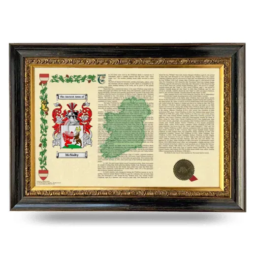 McNulty Armorial Landscape Framed - Heirloom