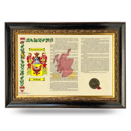 McQuage Armorial Landscape Framed - Heirloom
