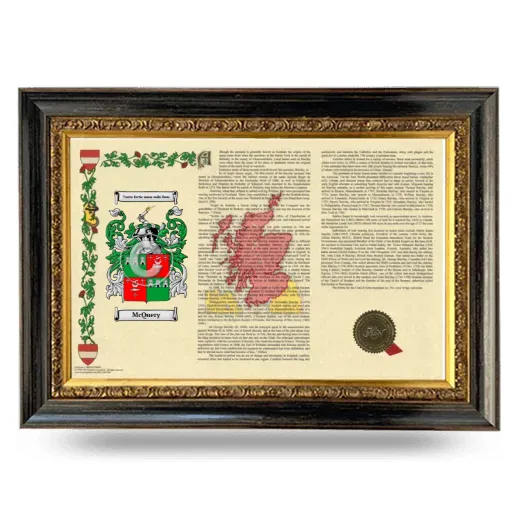 McQuery Armorial Landscape Framed - Heirloom