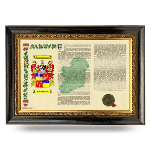 McRichearde Armorial Landscape Framed - Heirloom