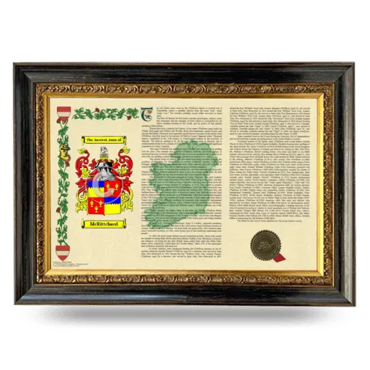 McRittchard Armorial Landscape Framed - Heirloom