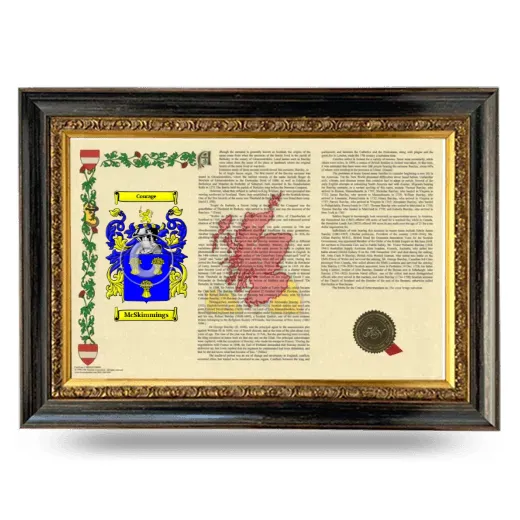 McSkimmings Armorial Landscape Framed - Heirloom