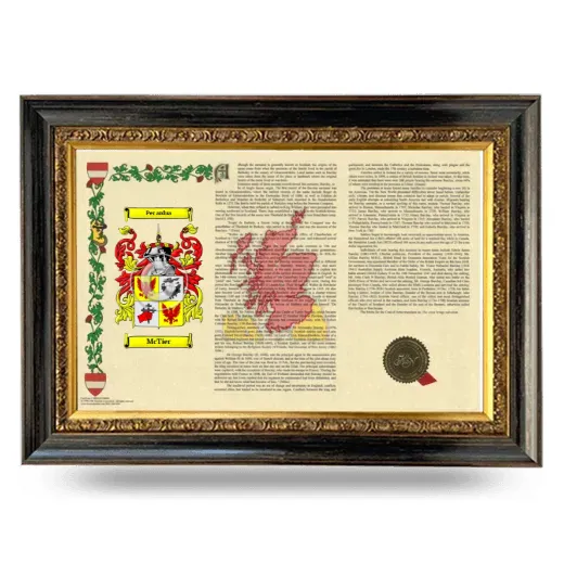 McTier Armorial Landscape Framed - Heirloom