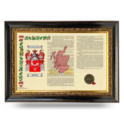 McVeity Armorial Landscape Framed - Heirloom