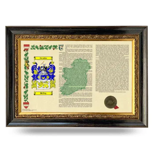McVey Armorial Landscape Framed - Heirloom