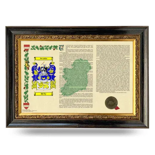 McVy Armorial Landscape Framed - Heirloom