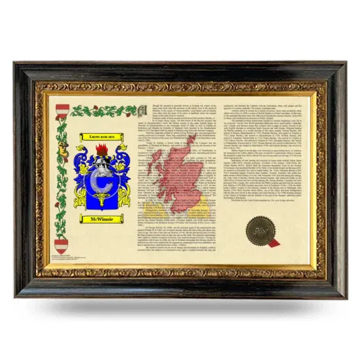 McWinnie Armorial Landscape Framed - Heirloom